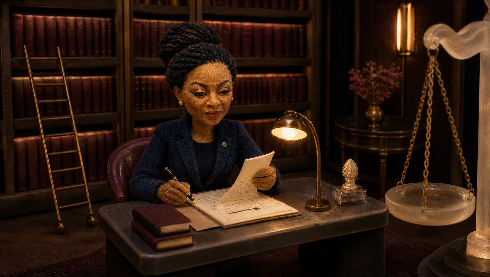 Amara at work in Legal