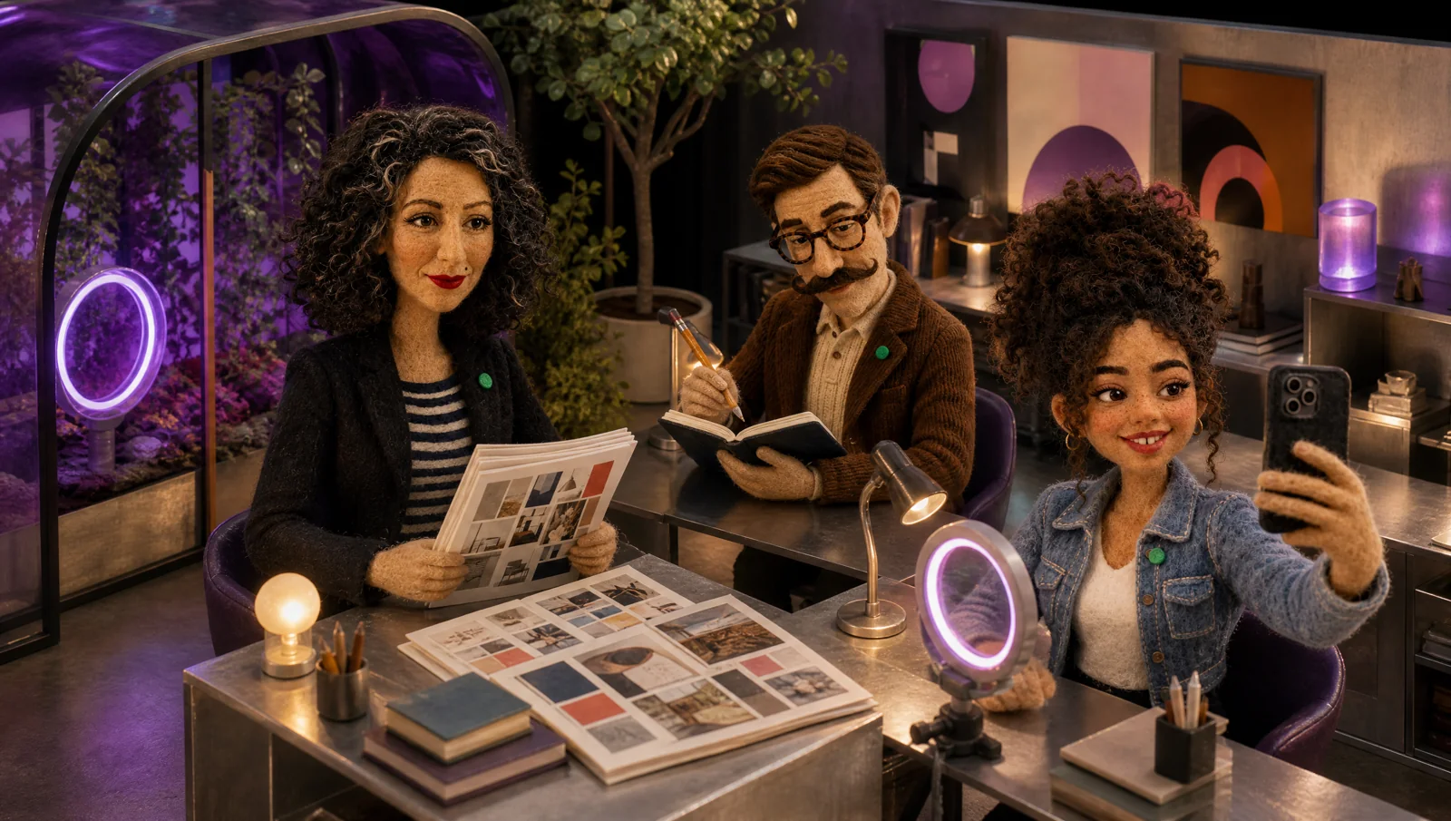 Shared marketing workspace illustration